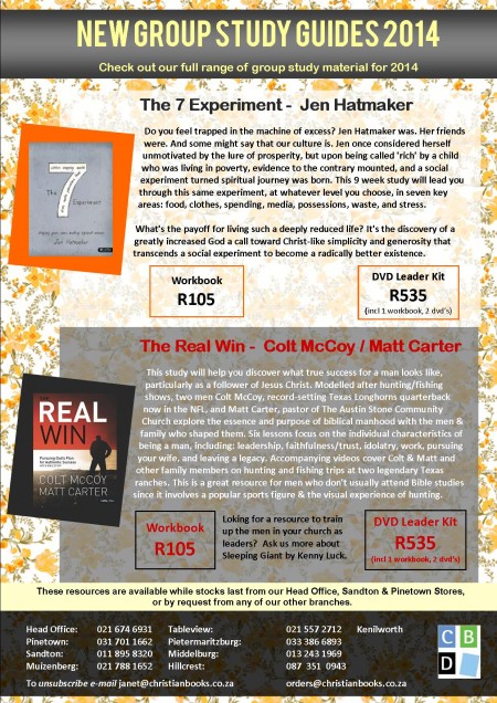 Bible Studies for your small group Feb 2014